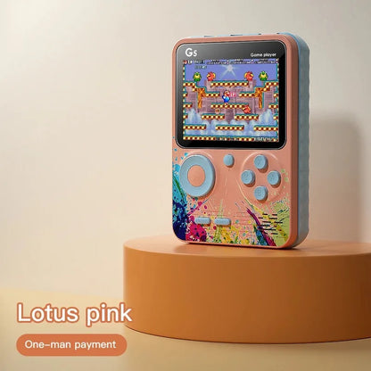 500 Games Mini Handheld Game Console Built-in Classic Retro G5 Player Support TV Out With Gamepad Kids Adults Christmas Gift