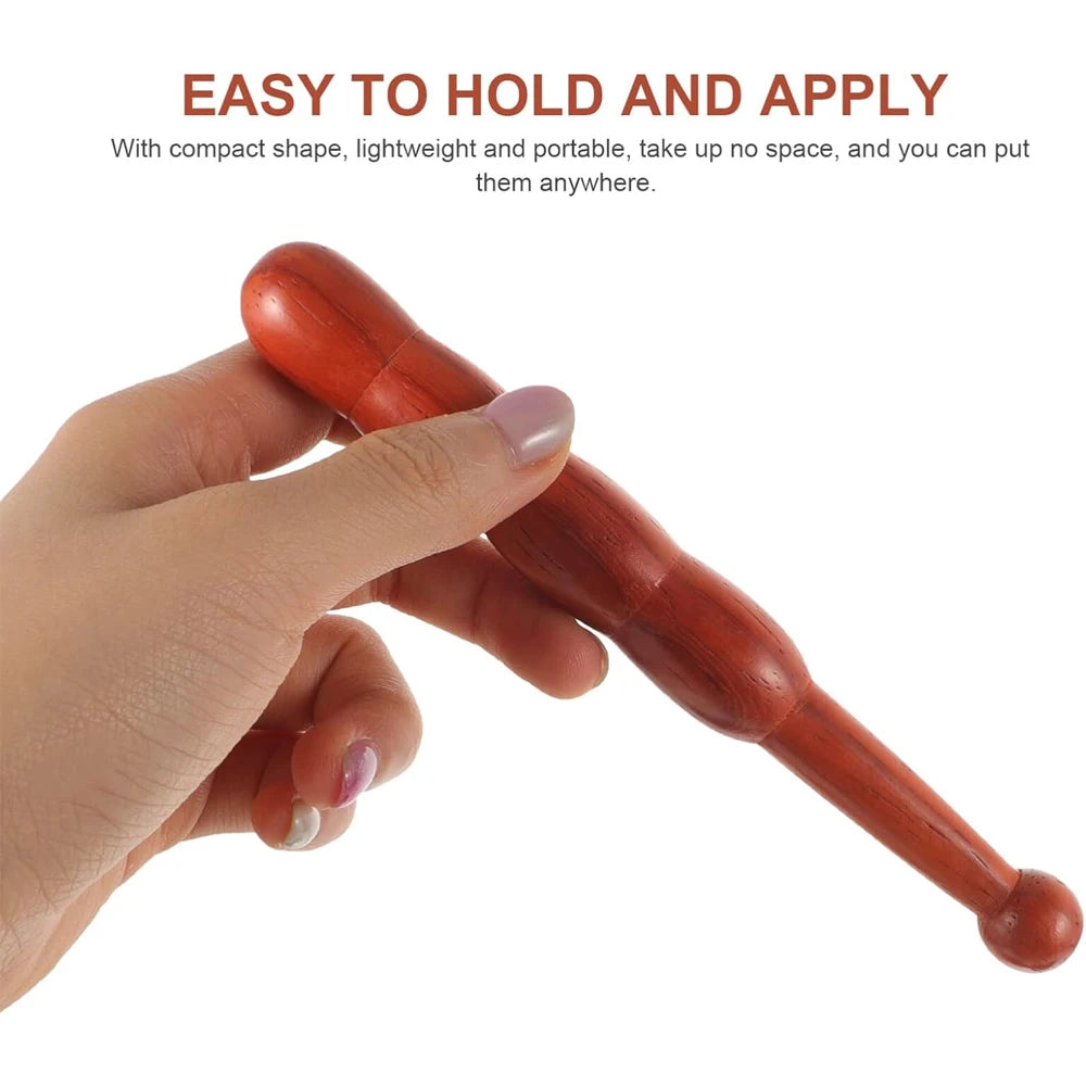 1PCS Wood Foot Massage Stick Travel Manual Acupressure Pen Thai Reflexology Tools for Face Neck Back Waist Massager Trigger Poin