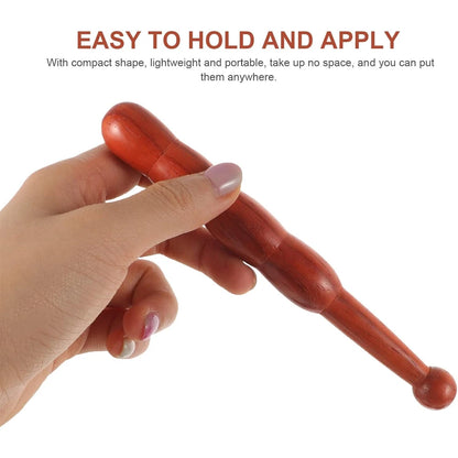 1PCS Wood Foot Massage Stick Travel Manual Acupressure Pen Thai Reflexology Tools for Face Neck Back Waist Massager Trigger Poin