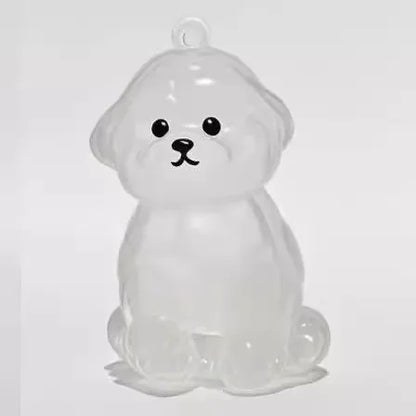 Animal Zinc Alloy 3D Pet Keychain Charm | DIY Dog Hair Storage Pendant | Bag & Keyring Accessory