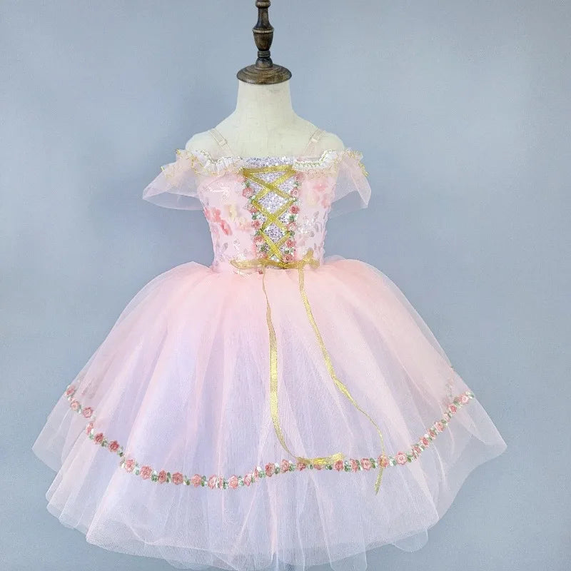 Ballet Performance Tutu Dress Girls Dance Wear Outfit Children Stage Clothing Fashion Ballet Dresses Princess Vestido Kids