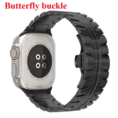 Stainless Steel Strap For Apple Watch Series 12 11 10 9 8 SE 3 46mm 45mm 42mm 44mm Metal Bracelet Band iWatch Ultra 4/3/2/1 49mm