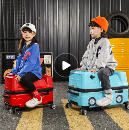 Kids rolling scooter suitcase kids riding suitcase  Children  Suitcase Spinner luggage suitcase boy's Travel Trolley Bags wheels