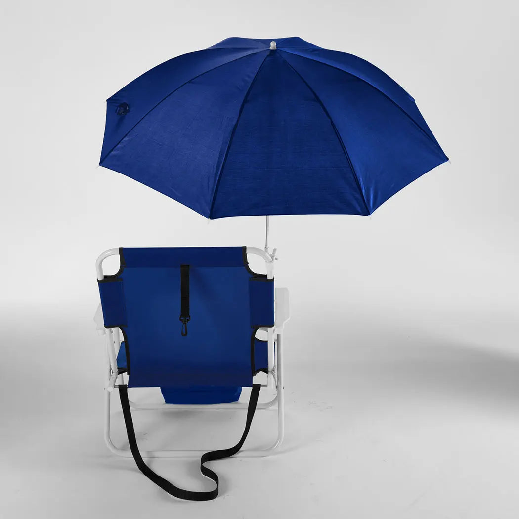 Commercial Beach Chairs And Umbrella Beach Umbrella Chair Outdoor Steel Beach Folding Chair With Fabric