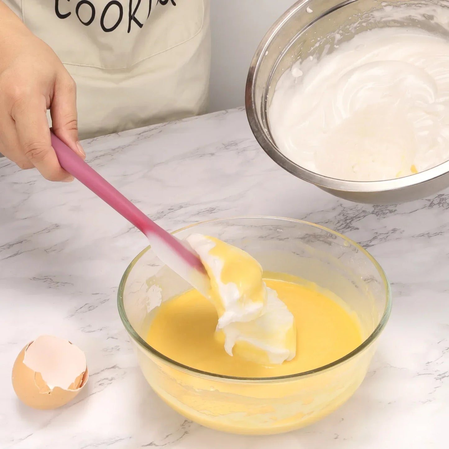 7Pc Silicone Spatula Cream Butter Cooking Baking Spatula Heat-resistant Silicone Spatula Transparent Kitchen Baking Tools