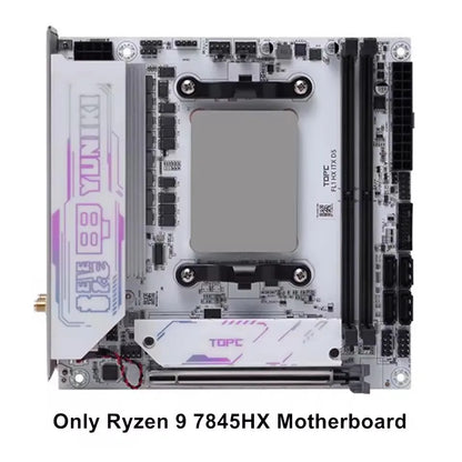 Topton 4-Bay NAS Gaming Motherboard AMD Ryzen 9 8945HX R7 7745HX 2*M.2 NVMe 4*SATA PCIe4.0X16 2.5G LAN WiFi6E Mini ITX Mainboard