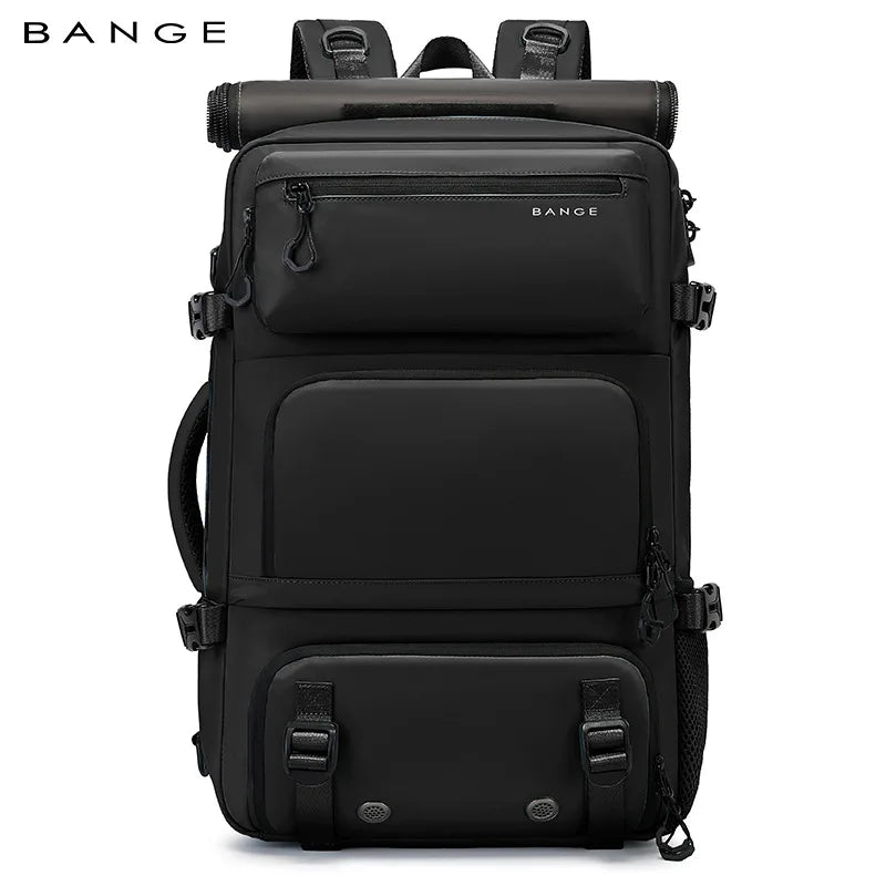 BANGE Expandable Men's Backpack Waterproof 17.3 in Laptop Backpack Man Large Capacity Hiking Travel Bag Male Backpacks for Men