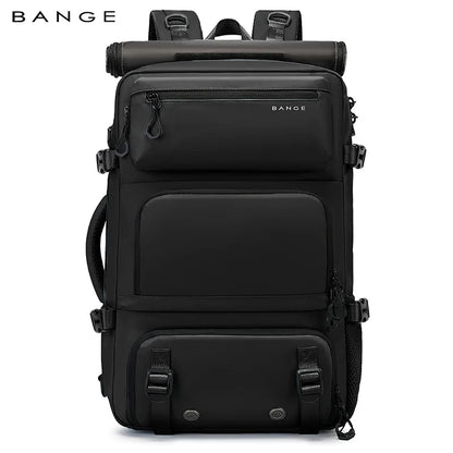 BANGE Expandable Men's Backpack Waterproof 17.3 in Laptop Backpack Man Large Capacity Hiking Travel Bag Male Backpacks for Men