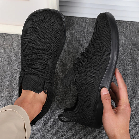 Men's Wide Toe Minimalist Sports Shoes Breathable and Comfortable Hiking Shoes Breathable Black Fitness Running Women's Shoes