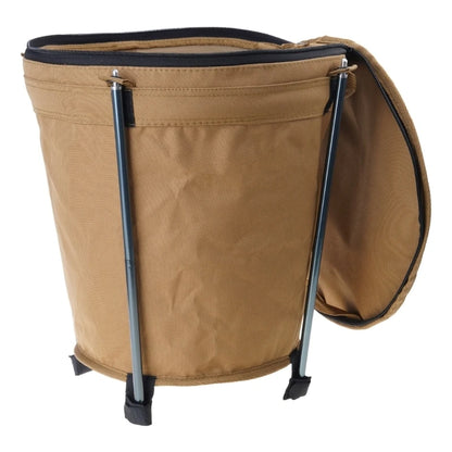 Outdoor Camping Trash Can Portable Garbage Bin Lightweight Round Bucket Wastebasket Can Container for Hiking Camping