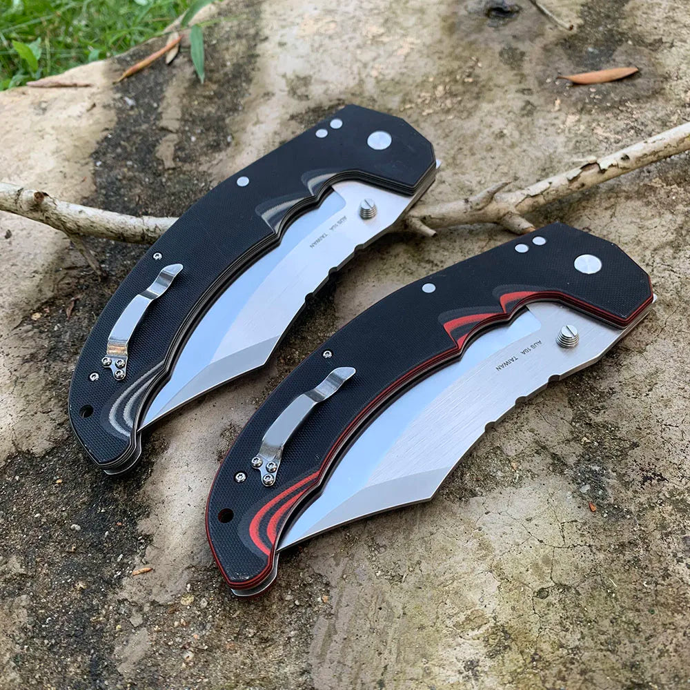 Mayhem Folding Knife Carrying Hunting Knife AUS10A Blade Outdoor Portable Camping Survival Knives Jackknife Gift for Men