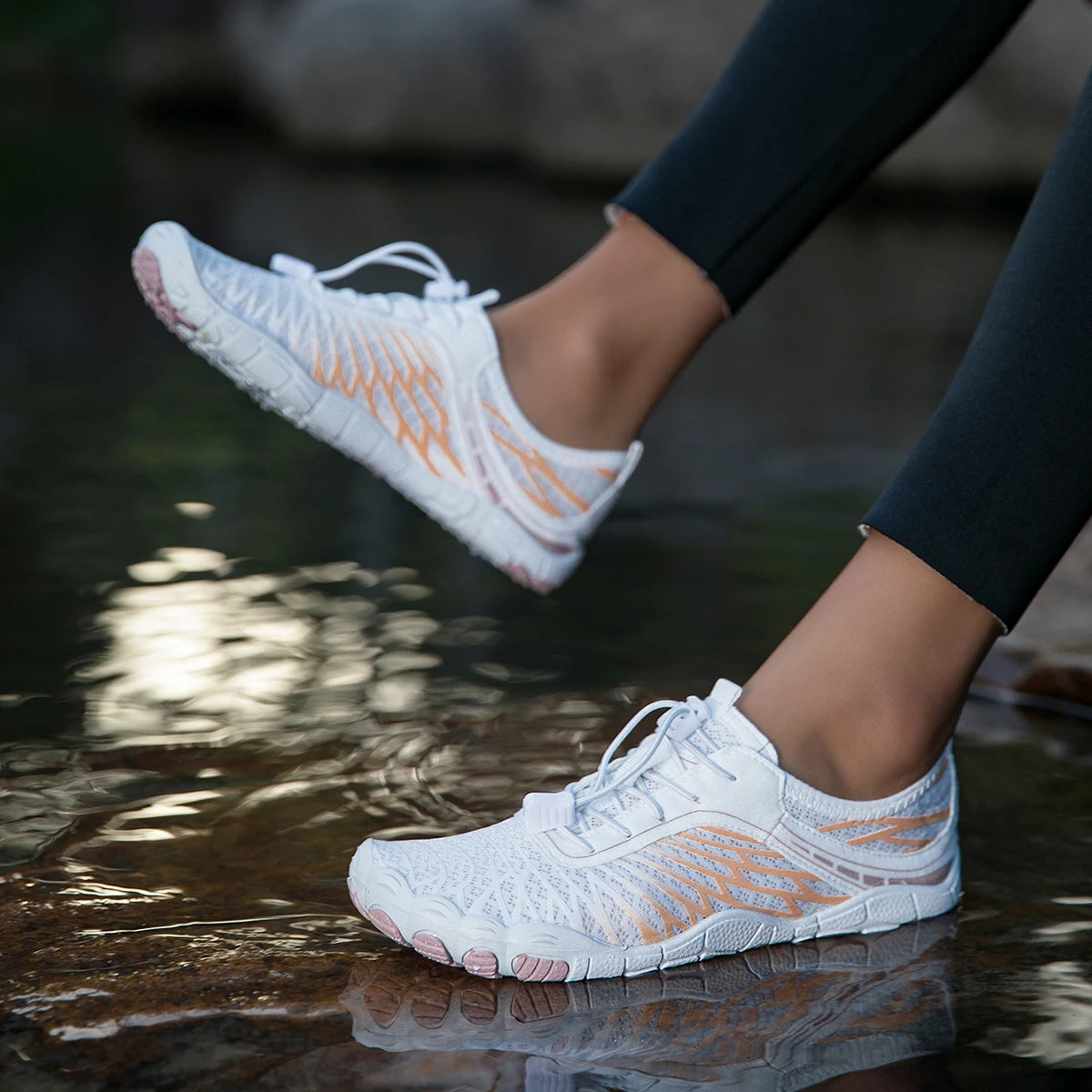 Aqua Shoes For Women Men Barefoot Water Shoes Anti-Slip Quick-Drying Outdoor Beach Upstream Wading Swimming Shoe Sneakers Unisex