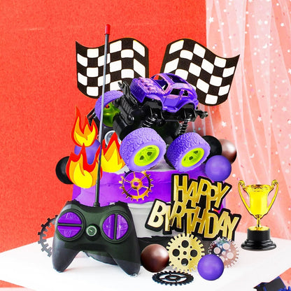 Monster Truck Birthday Cake Decoration Monster Car Cake Topper for Monster Truck Birthday Party Supplies Favors
