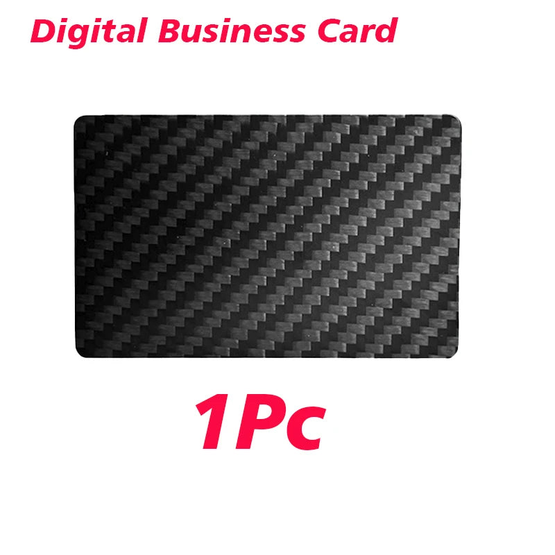 Digital Business Card NFC Carbon Fiber Card NFC Business Card Fast Reading Ntag 215 Smart Name Card  Social Recognition Card