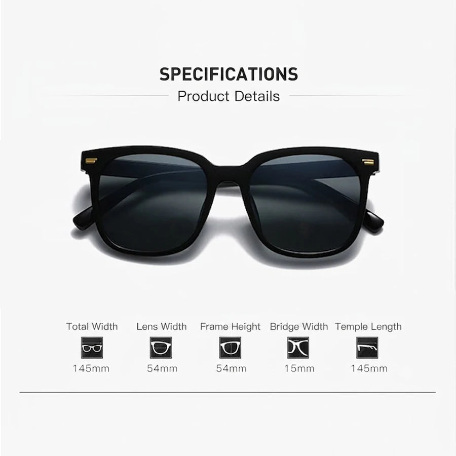 New Polarized Square Sunglasses Men Women Luxury Brand Small Round Sun Glasses Female Oversize Eyewear Glasses for Male Female