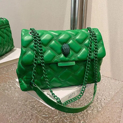 Rhombus Chain Bag Women's Large-capacity 2026 New Summer Versatile Shoulder Messenger Bag Texture Temperament Commuter Tote Bag