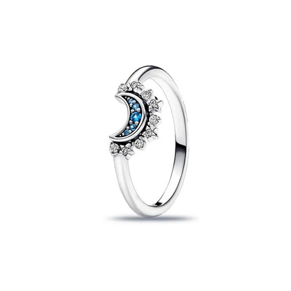 925 Sterling Silver Red Luminous firefly Heart Stone Snowflake Daisy Ring Rings Wedding Fashion Fine Jewelry For Mother Day