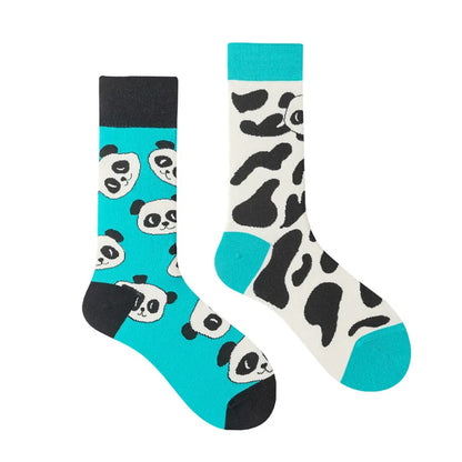 1 Pair Man Women Sock Original AB Tide Socks Colorful Cat Dog Koala Cow Cotton Socks Four Seasons Unisex Socks for Birthday Gift