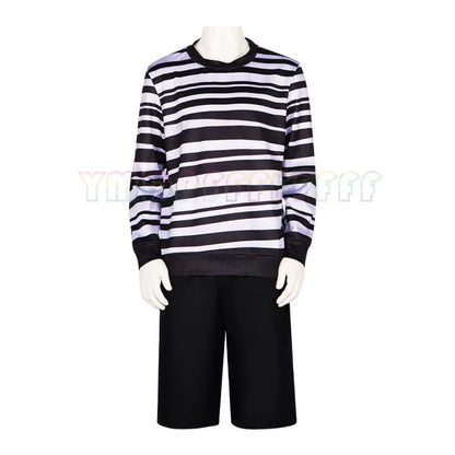 Anime Brother's Disguise Stripe Set Top Pants Halloween Easter Fantasy Carnival Party Gift