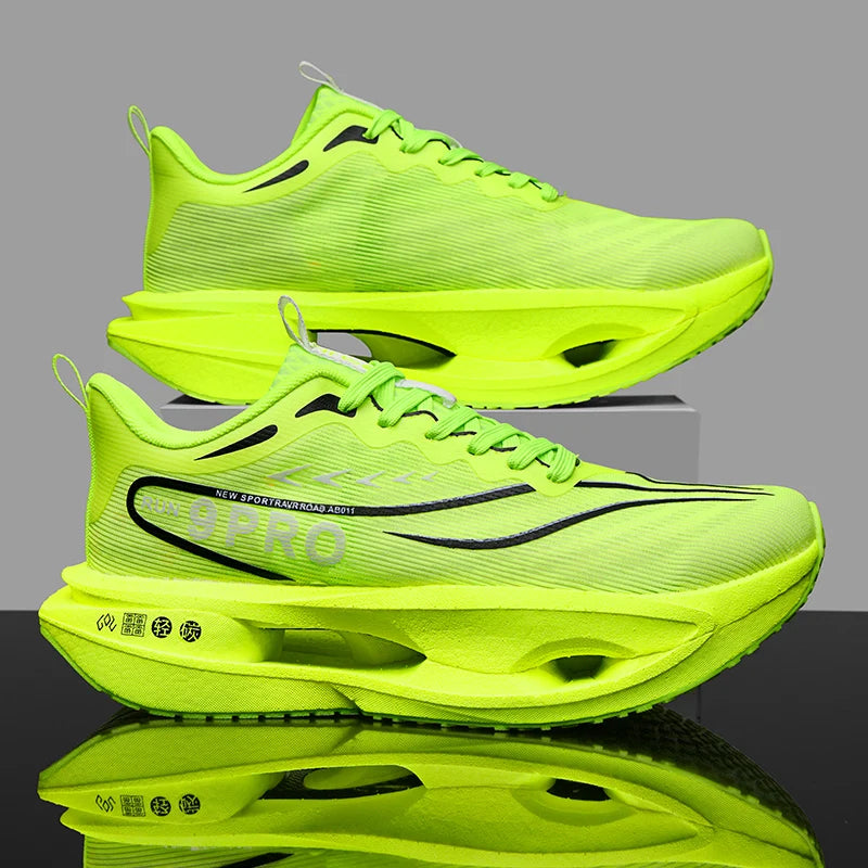 Running Shoes Men High Quality Full Palm Carbon Plate Cushion Professional Training Shoes Lightweight Wear-Resistant Sneakers