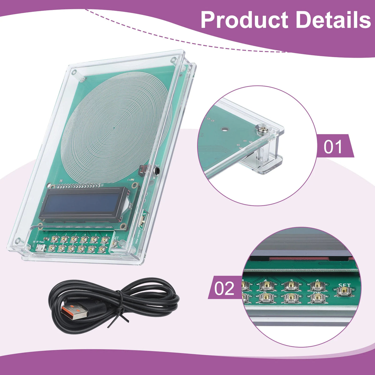 for schumannwave Resonance Frequency Generator V2 for custom Adjustable 7.83Hz with Energy Saving Design for Relaxation and
