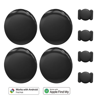 1/4-pack For Apple Find My/Google Find Hub Tracker Strong Magnetic Waterproof Anti-lost Finder Device For IOS/Google Smart Tag