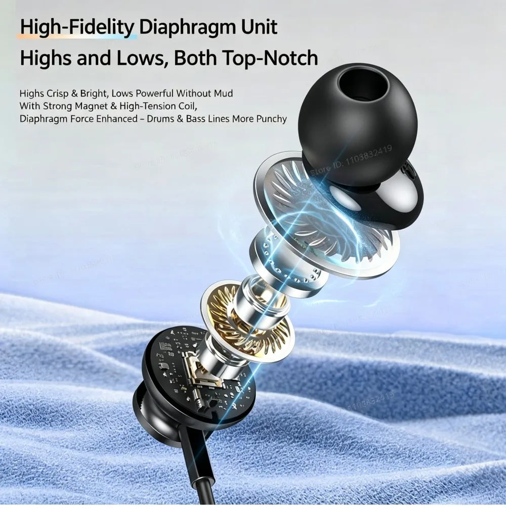New 36D Neck Headphones Wireless Stereo Bluetooth 5.4 Magnetic Headset For Universal iPhone Android Smart Phone Gaming Earphones