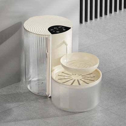 3L Large Capacity Pet Smart Water Dispenser With Filtration And Waste Separation Pour-Type Automatic Cat Small Dog Water Feeder