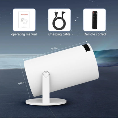 NEW Mini Projector  WIFI 6 and Bluetooth 4K 1080P 130'' Screen Movie Projector