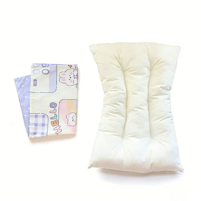 Kids Pillow with Pillowcase Set For Toddler Infant Soft Children Sleeping Pillow Core Cover for Baby Nursery Crib Travel 30x50cm
