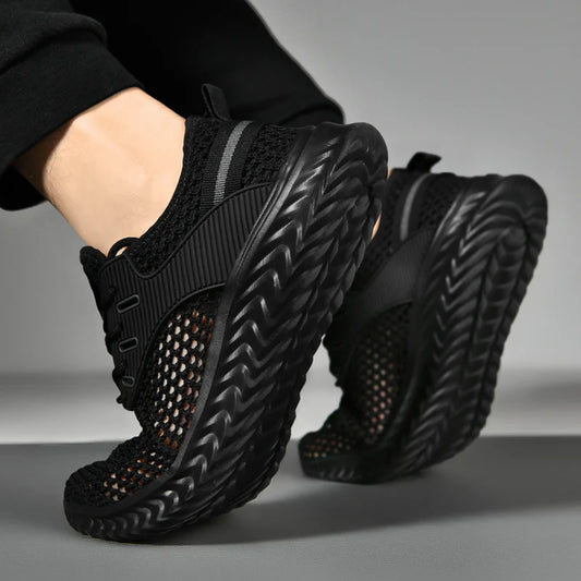 Men's and Women's Fashionable Sports Shoes, Breathable and Lightweight Casual Tennis Shoes, Hollow Mesh Men's Running Shoes