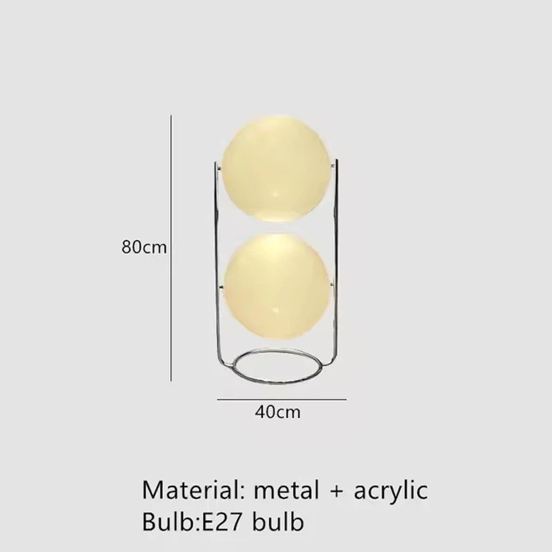 Modern Creative Floor Lamp White Yellow Acrylic Ball Standing Light Living Room Hotel Sofa Corner Decor Bedroom Bedside Lamps