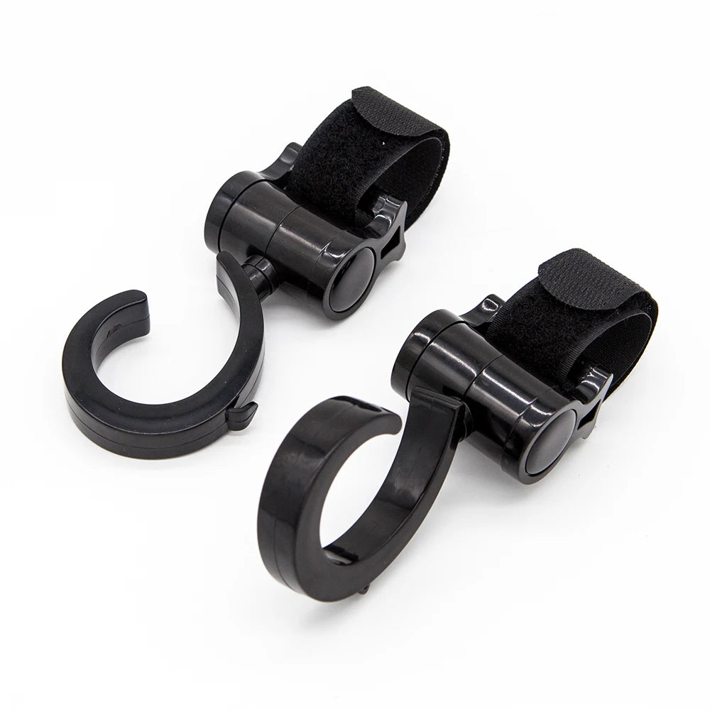 2Pcs Hooks For Baby Stroller Multi Purpose Baby Stroller Accessories Rotate 360 Degree Hook Pram Organizer Bag Hanger New