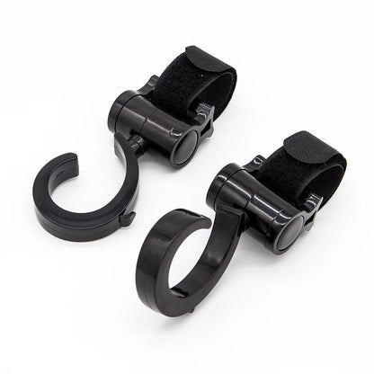 2Pcs Hooks For Baby Stroller Multi Purpose Baby Stroller Accessories Rotate 360 Degree Hook Pram Organizer Bag Hanger New