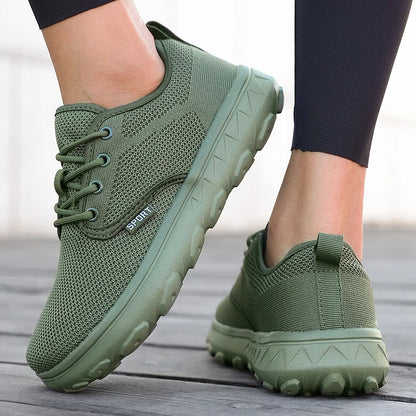 Men's and Women's Barefoot Shoes Wide Version Simple Platform Walking Sneaker Lace Up Outdoor Lightweight Casual Running Shoes