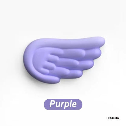 Keyboard Mouse Wrist Rest Angel Wing Memory Foam Mouse Pad Set Wrist Support Ergonomic Non-Slip for Computer Laptop Easy Typing