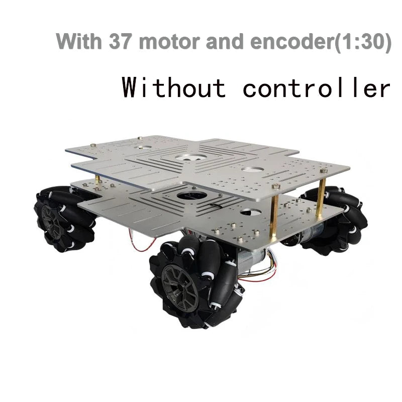 10-20Kg Load 330+240mm Big Plate 4WD Mecanum Wheel Robot Car with 12V Motor for Arduino ROS Robot Arm Chassis DIY Kit Toy Parts