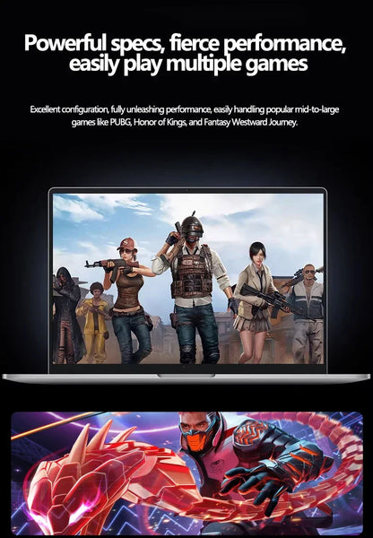 2026 HOT 15.6" Laptop 32GB 2TB Windows 11 Intel Core I9-9900 Gaming Computer PC 1920*1080 HD Gamer Office Ultra Slim Notebook