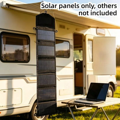 Backpack Carry Portable Foldable Waterproof Solar Charger 25W 100W Dual USB Solar Panel Power Supply Outdoor Camping Emergency