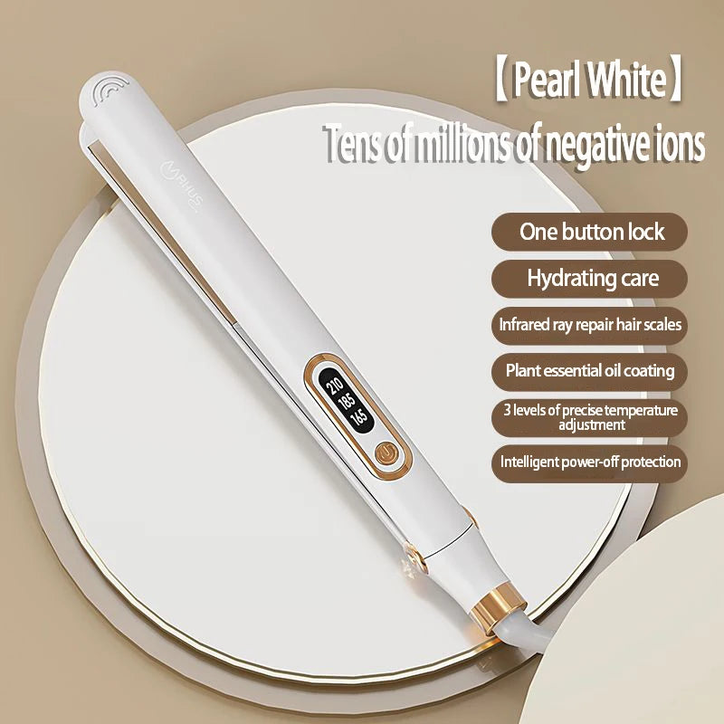 Professional Safe Hair Straightener Curler 2 In 1, 10 Seconds Fast Heating Hair Plate, High Quality Hair Styling Tools