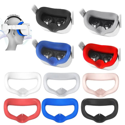 VR Headset Face Silicone Cover Cushion Soft Pads For Oculus Quest 2 VR Accessories