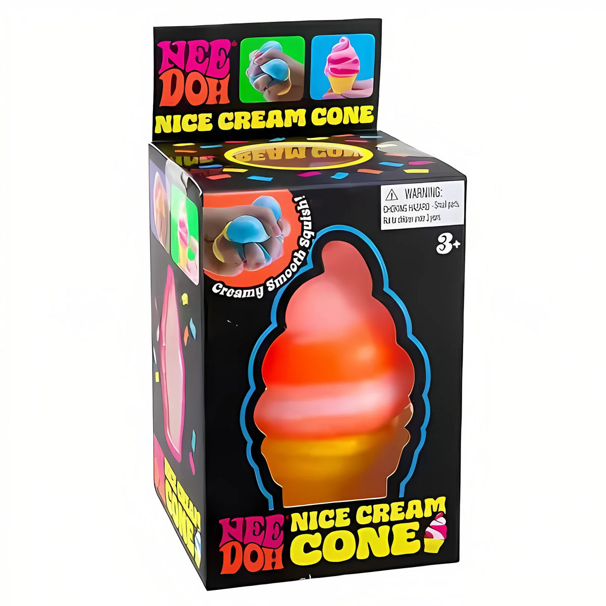 Nice Cube Nee Doh Squishy Squeeze Toy, Portable Stress Relief Sensory Fidget, Great for Kids & Adults with ADHD