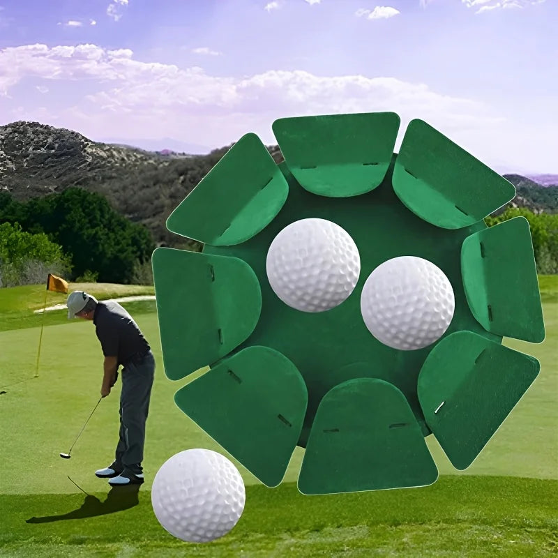 Indoor Golf Putting Cup - All-Direction Practice Hole Cup with Surface Flocking Green All-Direction Putting Cup