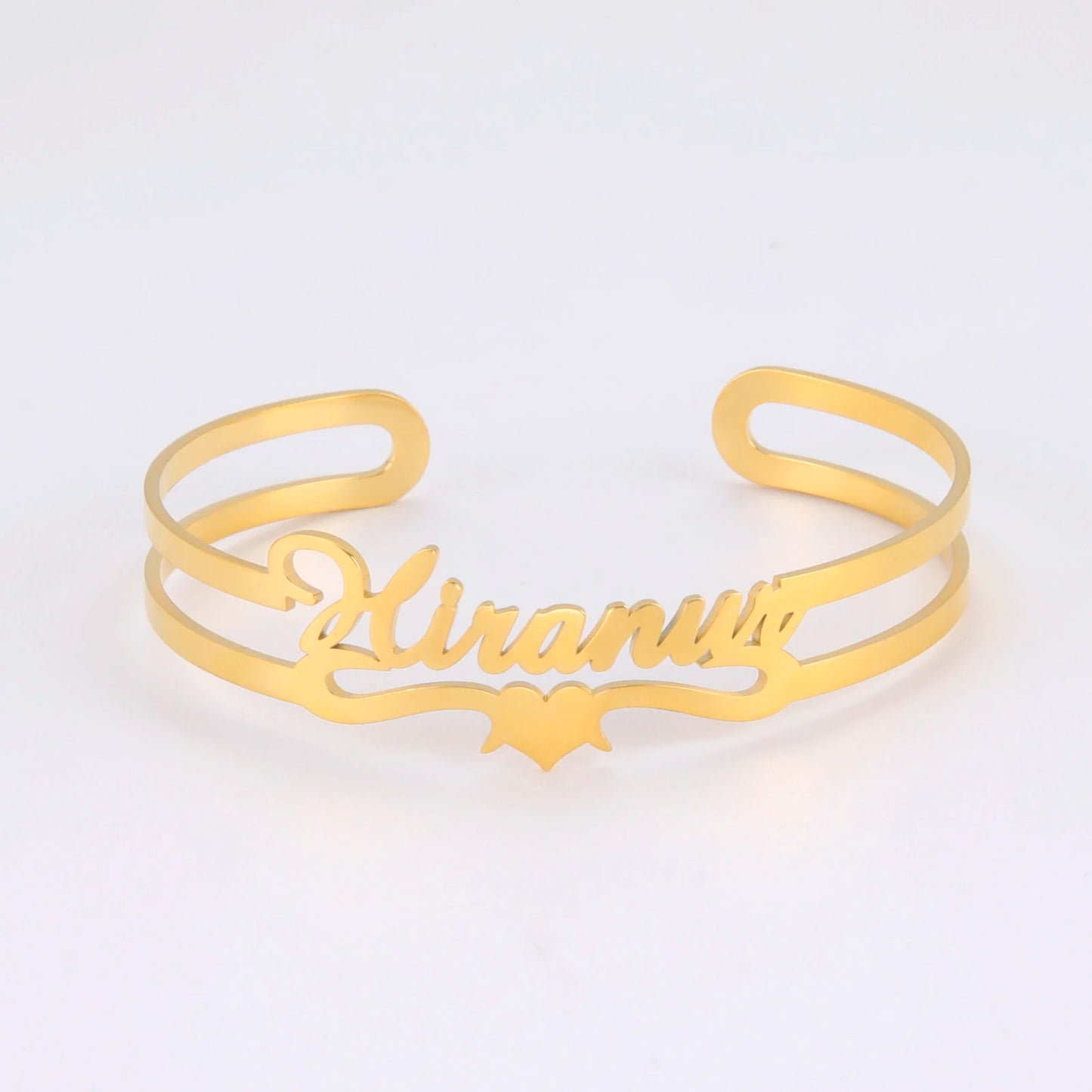 Personalized Name Bracelet for Women Men Custom Jewelry Stainless Steel Customized Bangle Gold Color Arabic Name Birthday Gifts