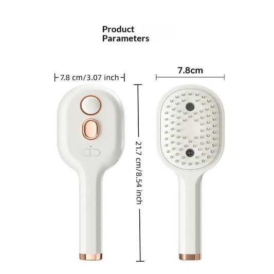Electric Steam Hair Straightening Brush Water Spray Wet Dry Use USB-C Fast Charging Portable Hair Tool for Salon Travel Use