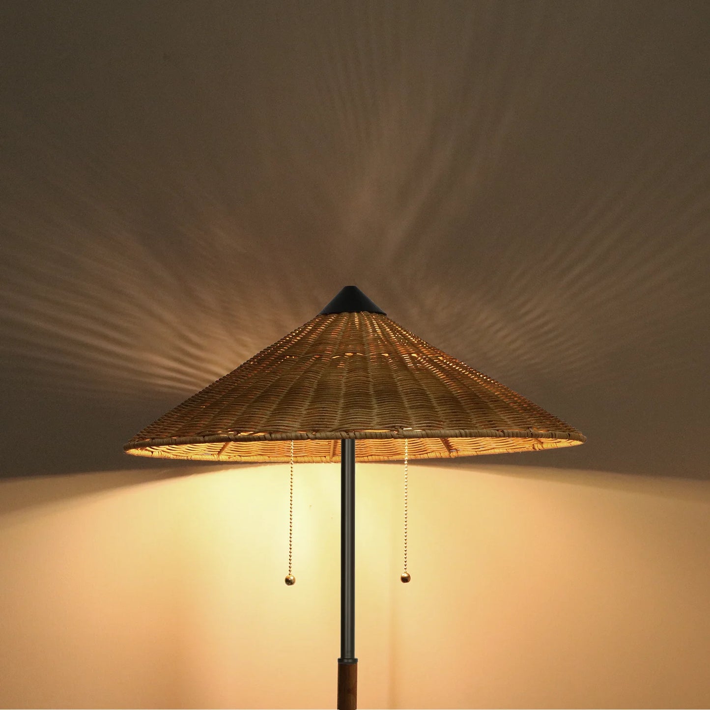 68 inch Floor Lamp Minimalist Rattan lampshade traditional style Lamp Hotel Guest Room Living Room Study Bedroom Bedside Decorative Lighting Lamps Indoor Lighting Shiping from USA