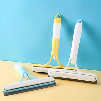 Non-Slip Blue Window Squeegee - Multi-Purpose Wiper for Home Car Glass Cleaning No Water Marks