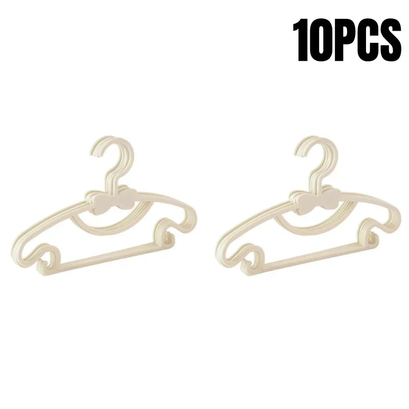 5-50pcs Baby Hangers Plastic Kids Clothes Storage Hanger for Nursery