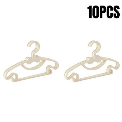 5-50pcs Baby Hangers Plastic Kids Clothes Storage Hanger for Nursery