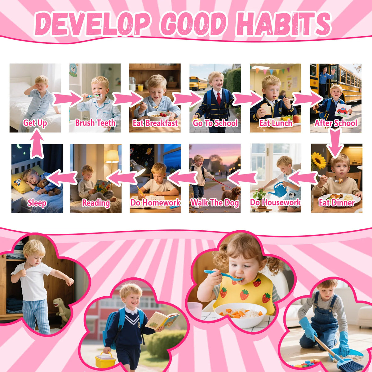 Rabbit Kids Smart Phone Camera Toy Touchscreen Baby Mobile MP3 Player Digital Educational Camera for Girls Boys Aged 3-8